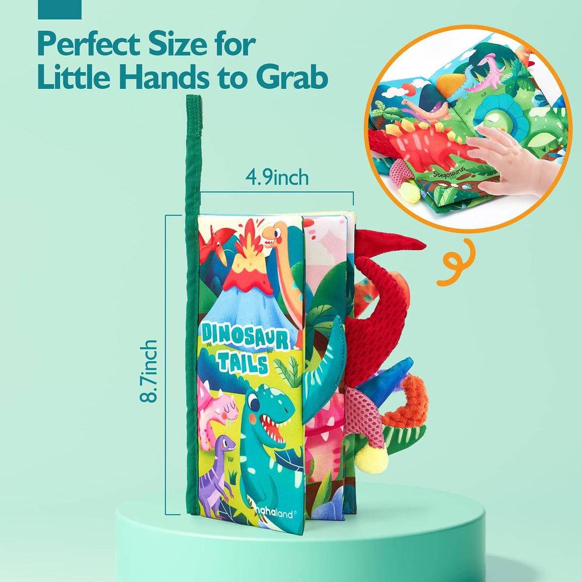 hahaland Baby Books 0-6 Months Infant Tummy Time Toys High Contrast