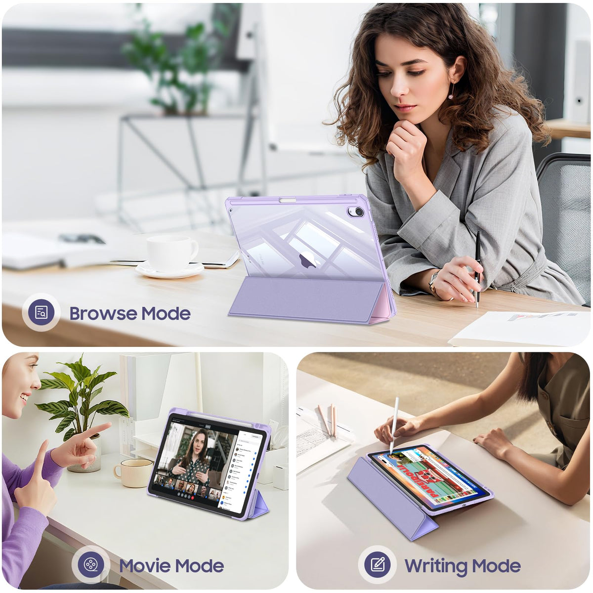 FINTIE Clear Case for iPad Air 11 Inch & iPad Air 5th/4th Generation 10.9"
