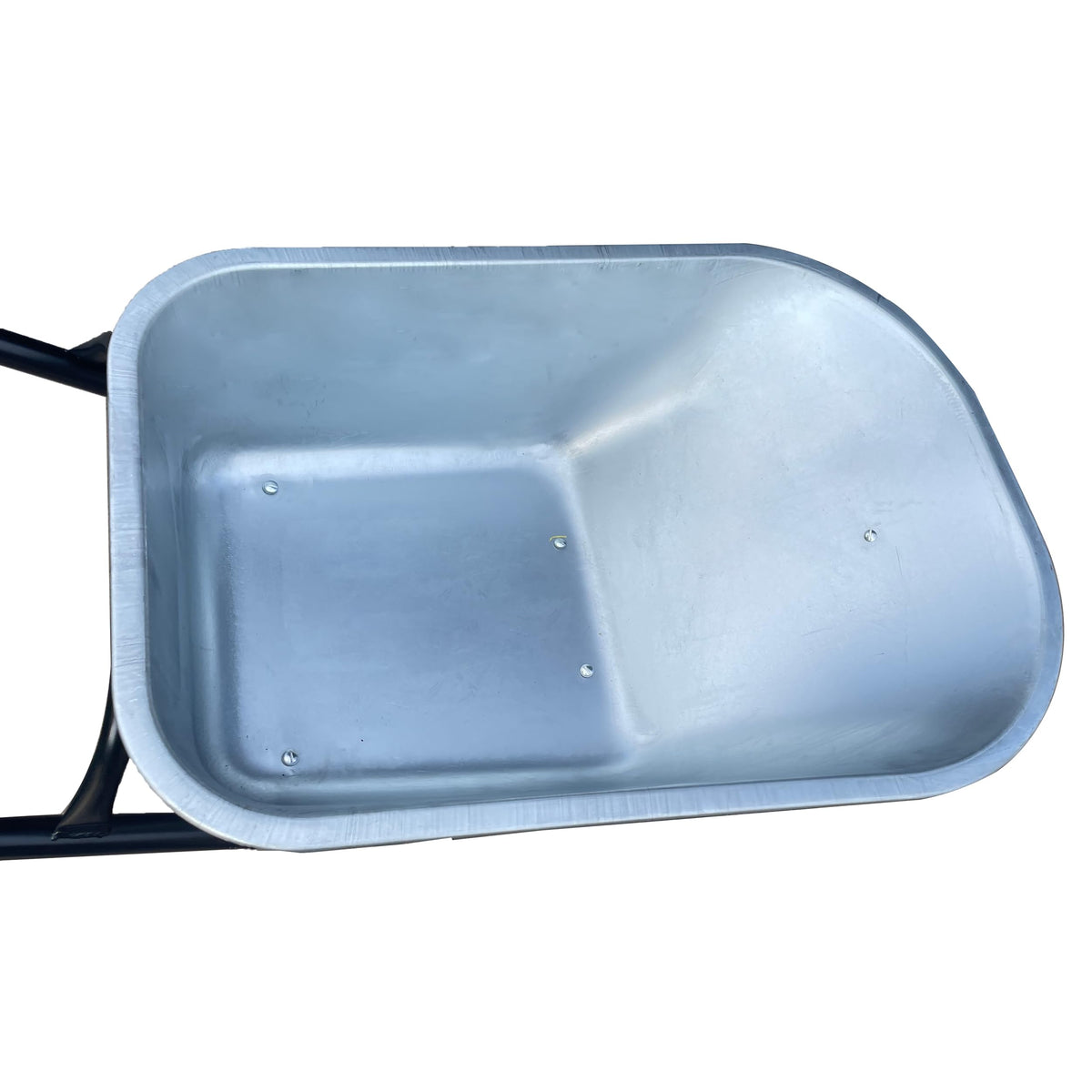 Neo Wheelbarrow Home Garden Cart Galvanised with Pneumatic Tyre (85L) Silver