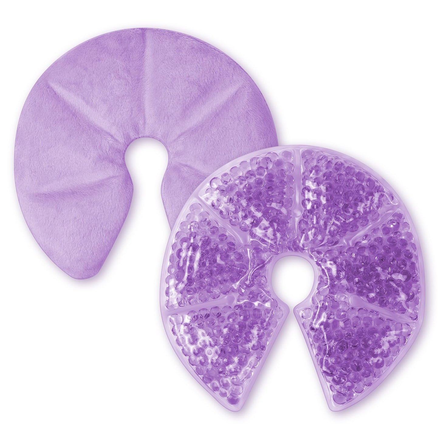 3-in-1 Breast Cooling Gel Pads, 2 Pack Hot & Cold Breastfeeding Gel Pads, Breast Feeding Essentials Reusable Gel Cooling Pad, Postpartum Essentials, for Nursing & Nipples Pain Relief, Mastitis