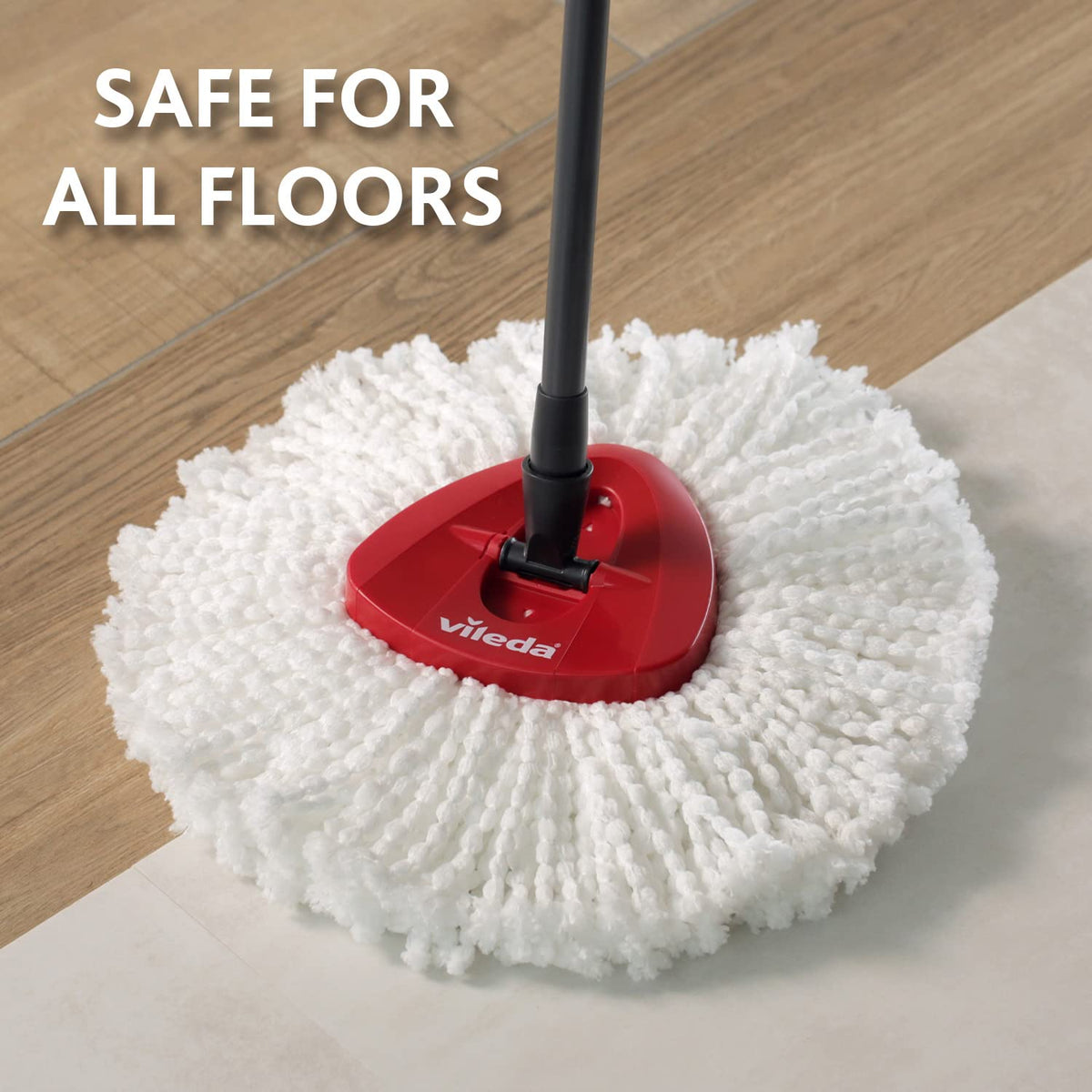 Vileda Turbo 2in1 Spin Mop & Bucket Set with Foot Pedal and Extra Refill