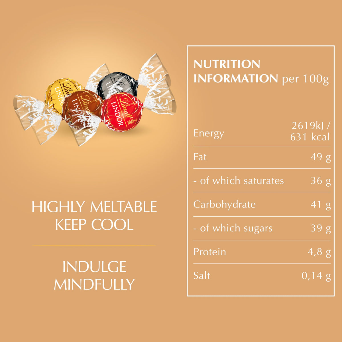 Lindt Lindor White Chocolate Truffles – 200g Box (Approx. 16 Balls) – Smooth Filling – Gift, Birthday, Congratulations Treat