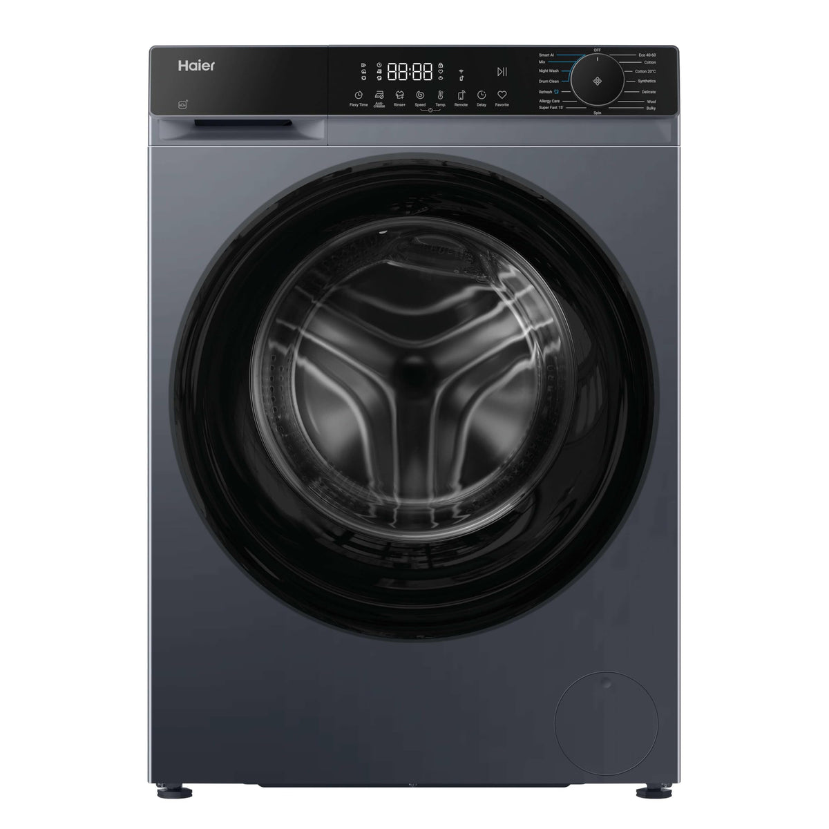 Haier X Series 5 Washing Machine, 13kg, Graphite & Black, A-20%, 1400 RPM