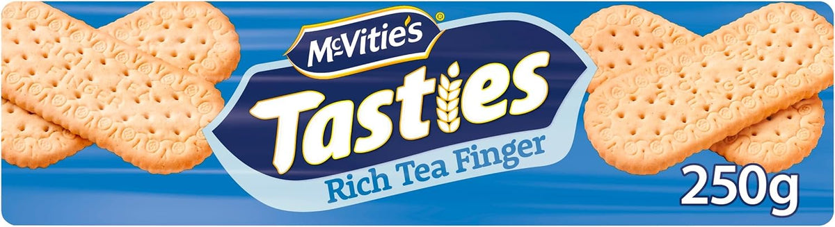McVitie's Tasties Rich Tea Finger Biscuits, 250 g (Pack of 1)