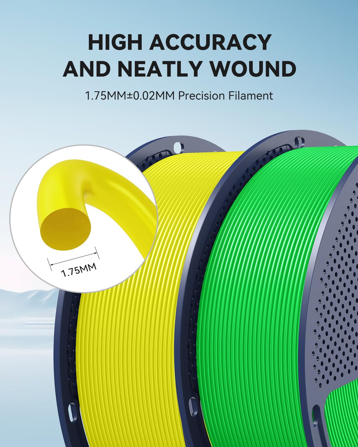 SUNLU Rapid PLA Plus 2.0 Filament Black 1KG, Upgraded PLA+ Filament 1.75mm