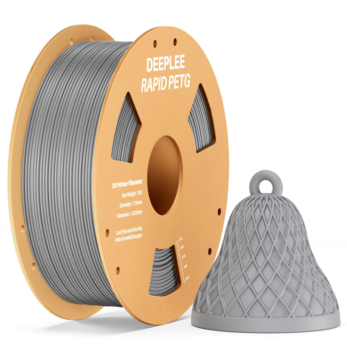 DEEPLEE Rapid PETG Filament 1.75mm Black 1KG