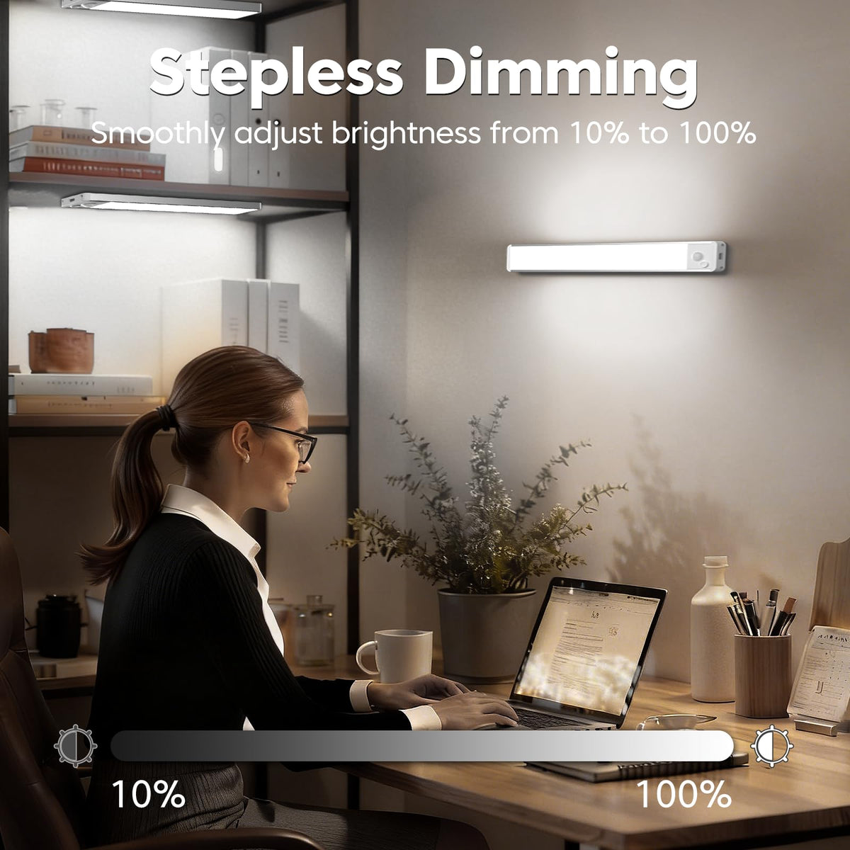 Under Cabinet Kitchen Lights, Motion Sensor Lights Indoor, 20CM, 3 Pack