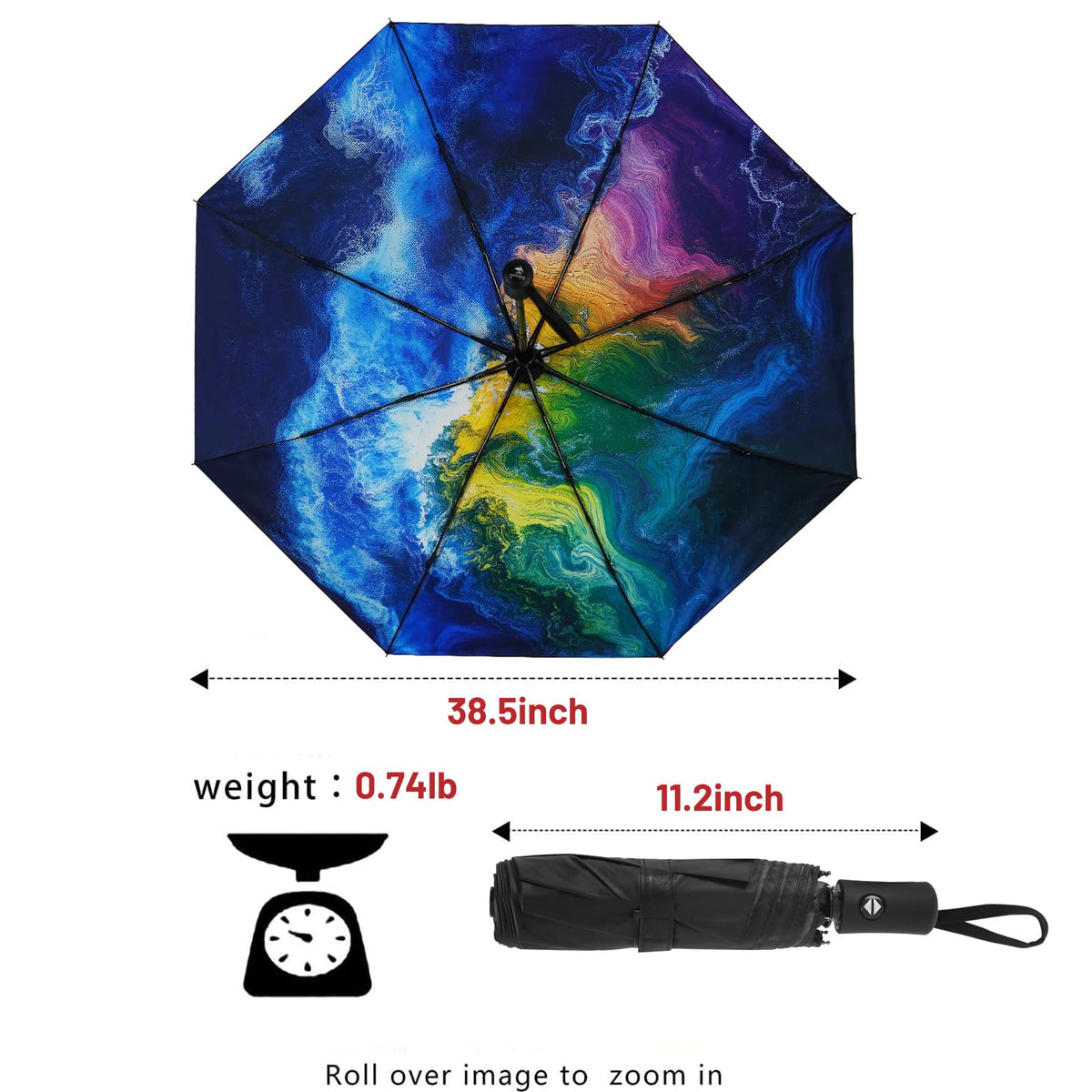 SY COMPACT Travel Umbrella Windproof Automatic Unbreakable UV Protection