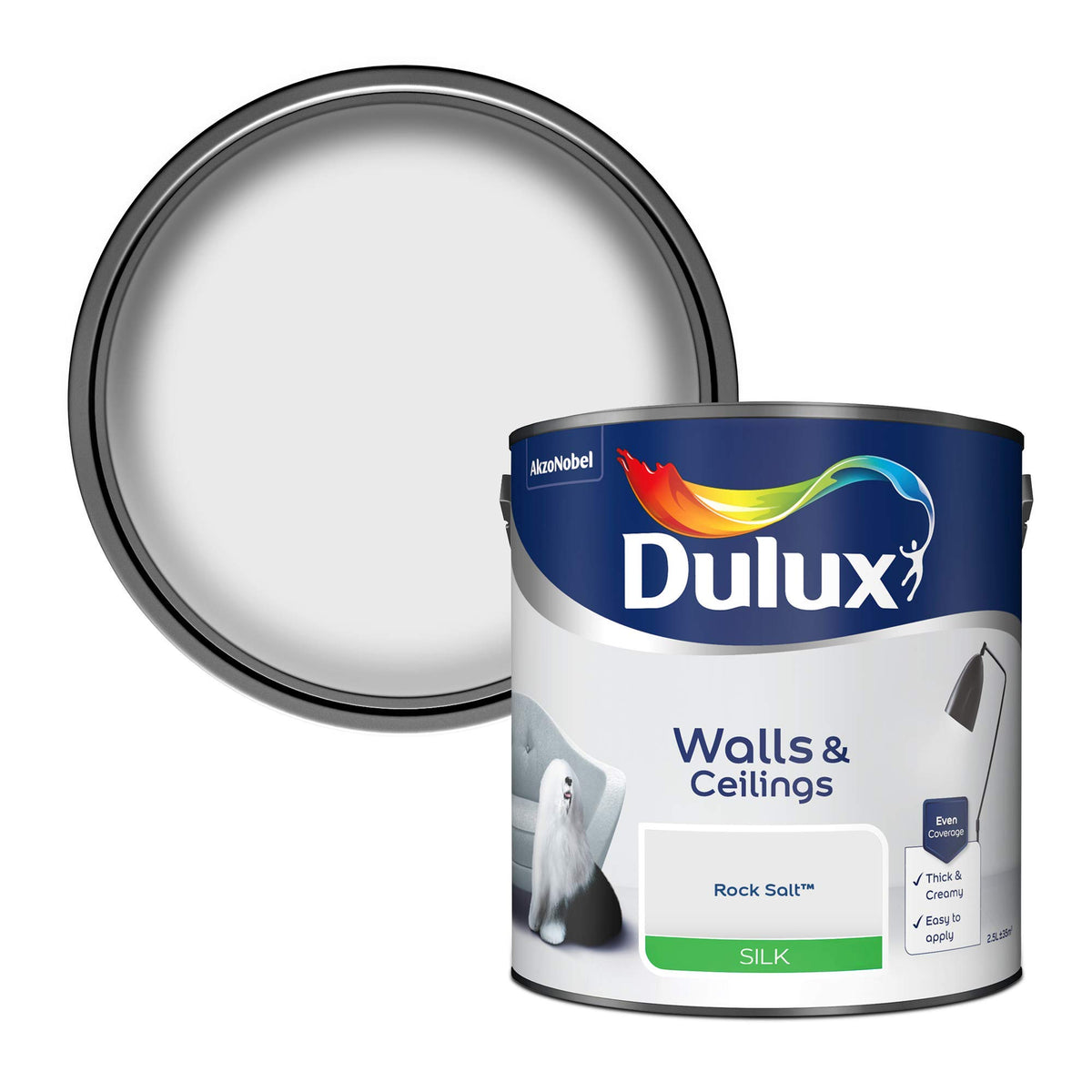 Dulux Tester Paint, White Mist, 30 ml (Pack of 1)