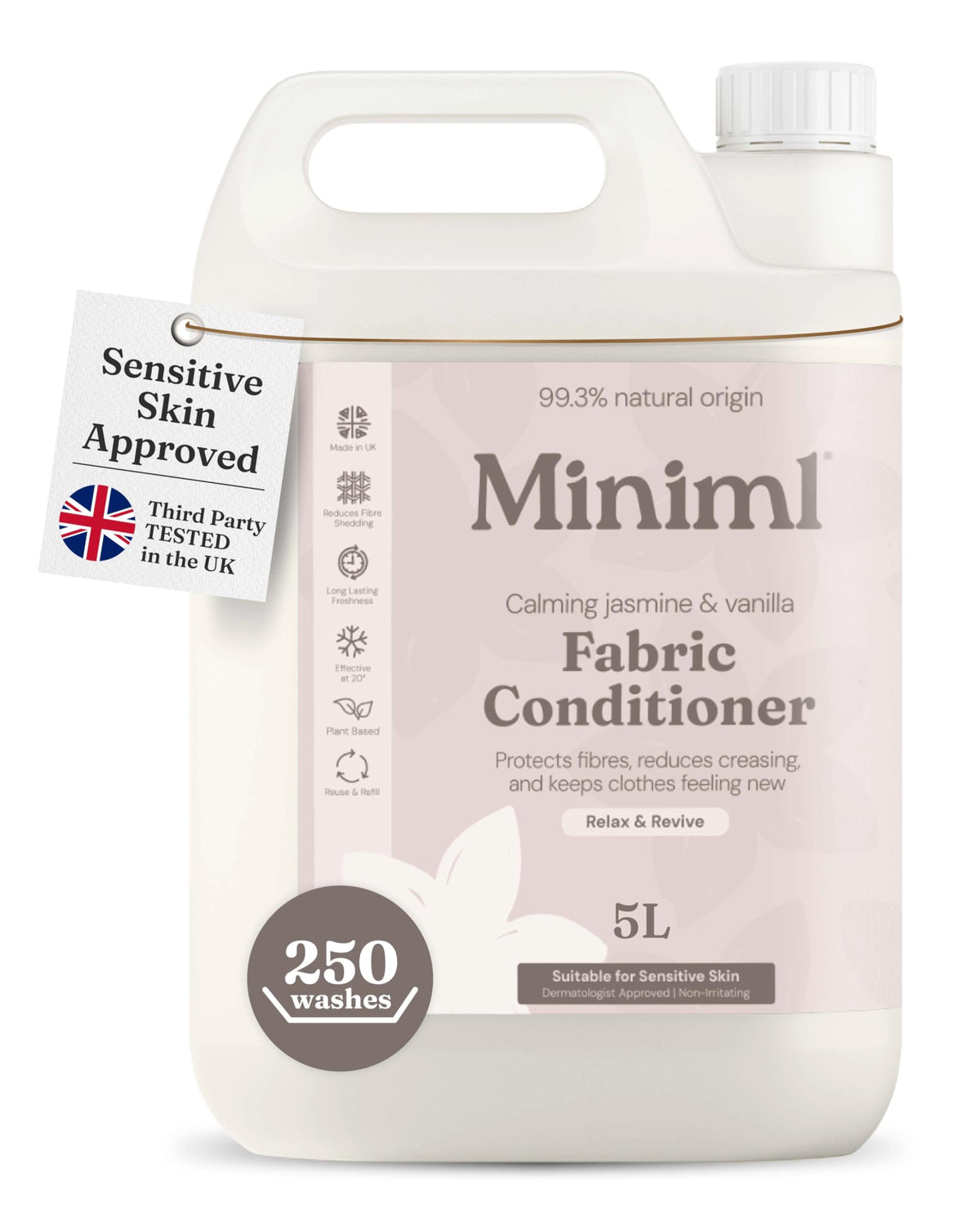 Miniml Eco Fabric Softener & Conditioner 5L Refill – Fresh Linen