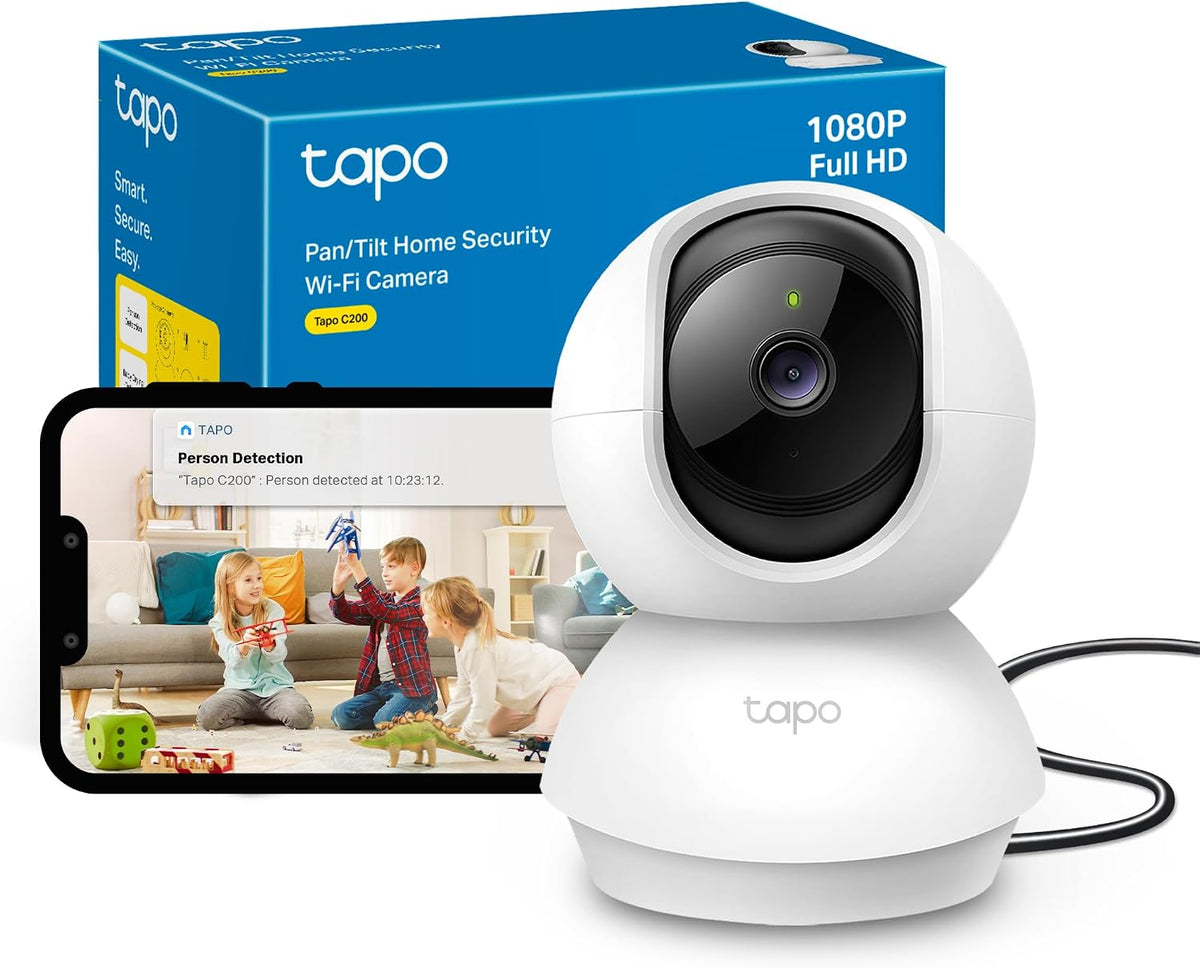 Tapo C200 Full HD Pan/Tilt Indoor Security Camera Pet Camera House Security