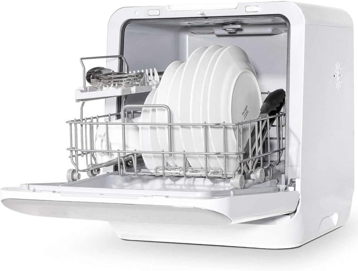 Baridi Table Top Dishwasher, 6L Portable Mini Dishwasher, 3 Place Settings, 7 Wash Functions - DH72