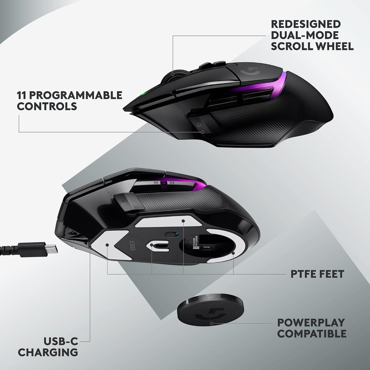 Logitech G G502 X PLUS Lightspeed Wireless RGB Gaming mouse