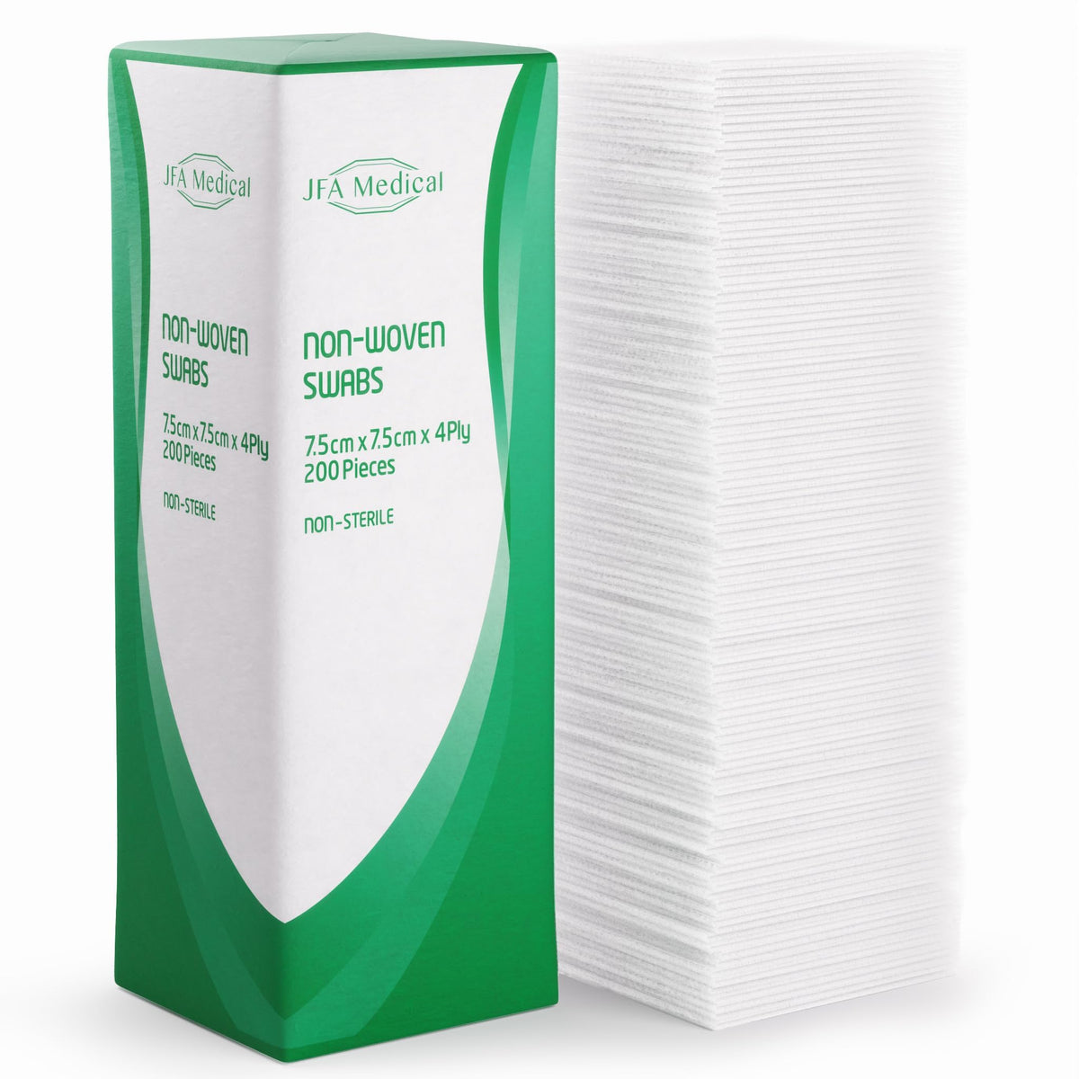 JFA Medical Premium Non-Woven Gauze Swabs 10cm x 10cm - Pack of 100