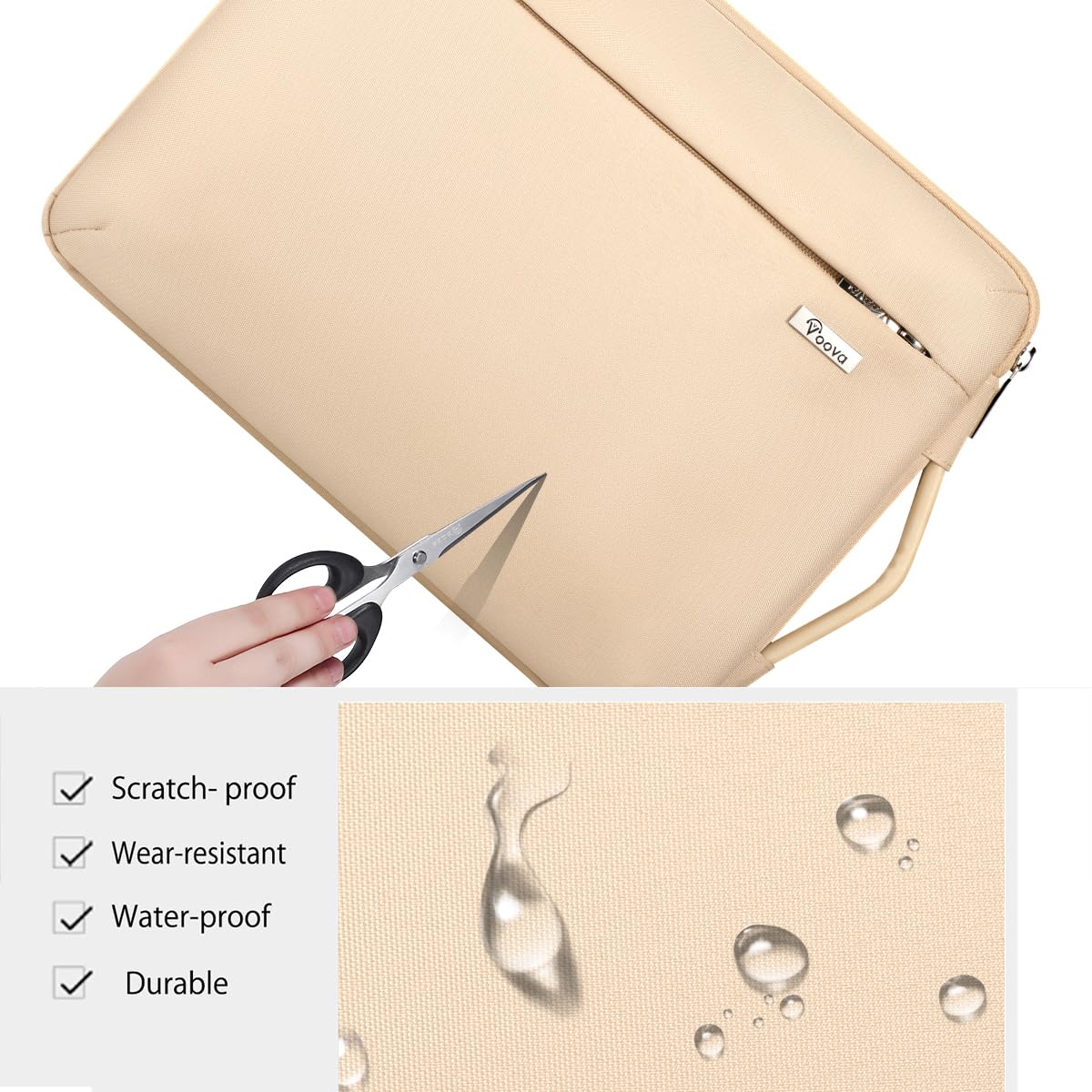 Voova 360° Protective Laptop Sleeve Case 11 11.6 12 inch, Waterproof Computer Cover Bag Compatible with Surface Pro 7 8/Laptop Go 2 3, MacBook Air 11, Chromebook, 12.5" Asus Acer Hp Tablet,Pink