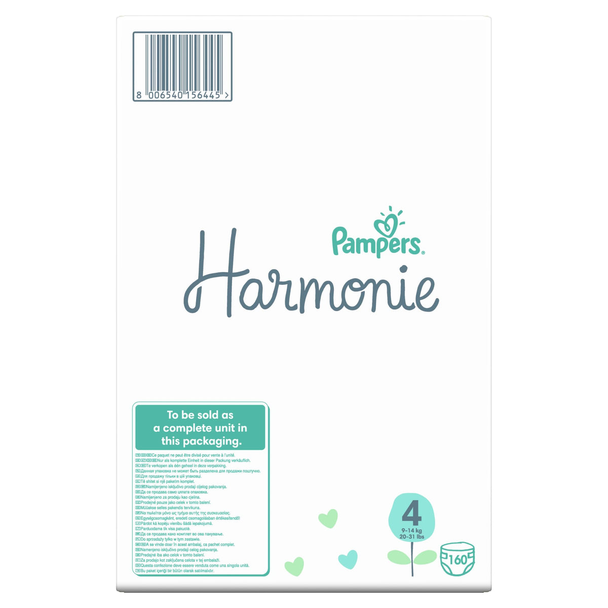 Pampers Baby Nappies Size 2 (4-8 kg / 9-18 lbs), Harmonie, 132 Count, Saving Pack, Baby Essentials for Newborn