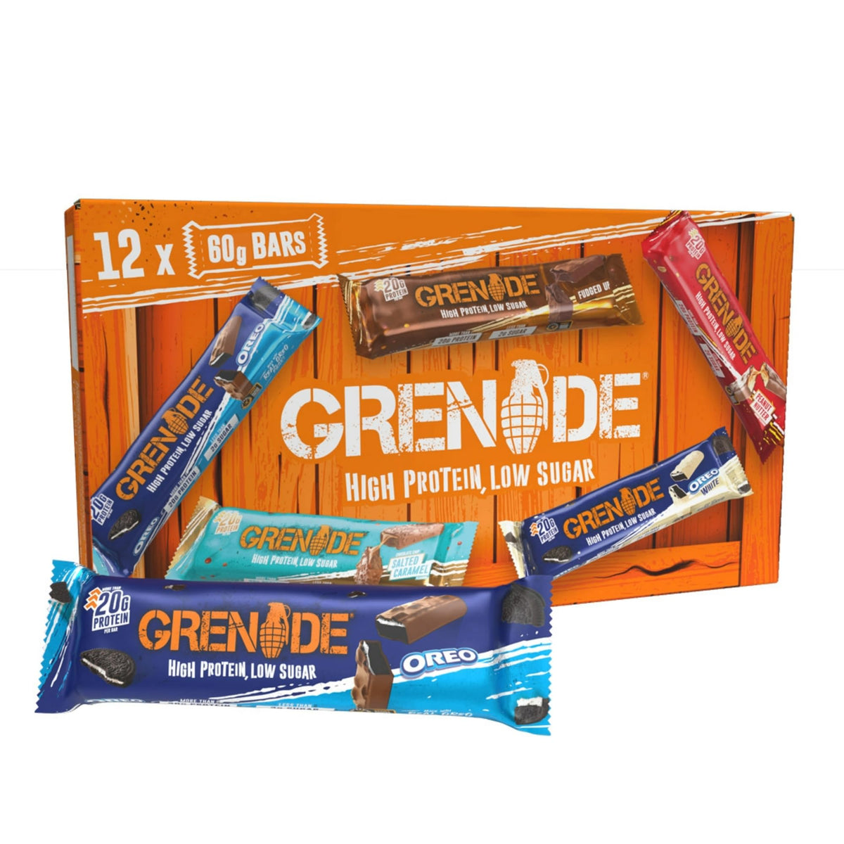 Grenade Chocolate Chip Salted Caramel Protein Bars, 12 x 60 g