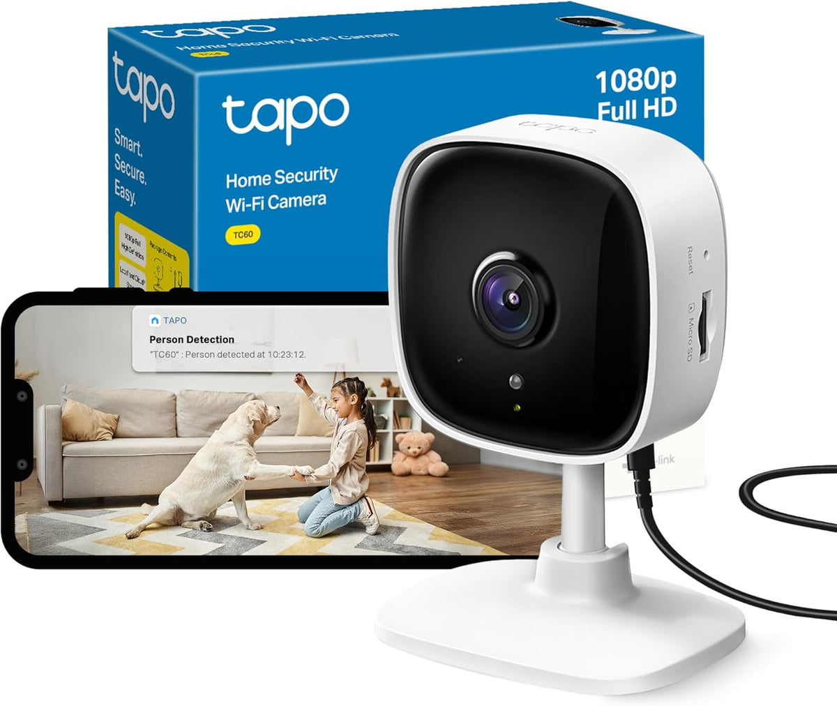 Tapo TC60 Full HD Indoor Security Camera Pet Camera Baby Camera