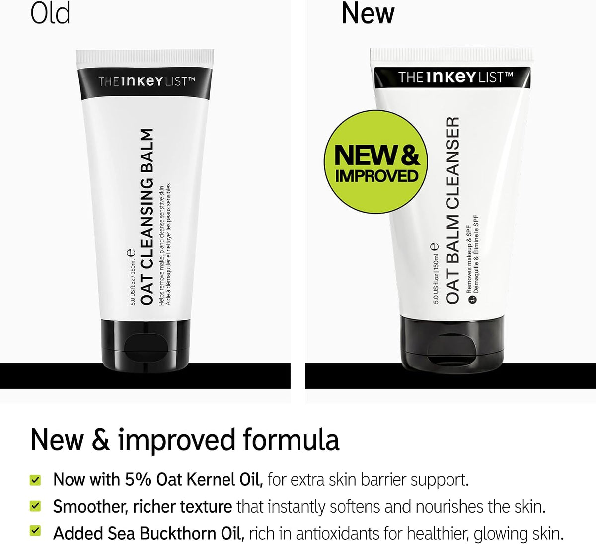 The INKEY List Oat Cleansing Balm 150ml - New & Improved Formula