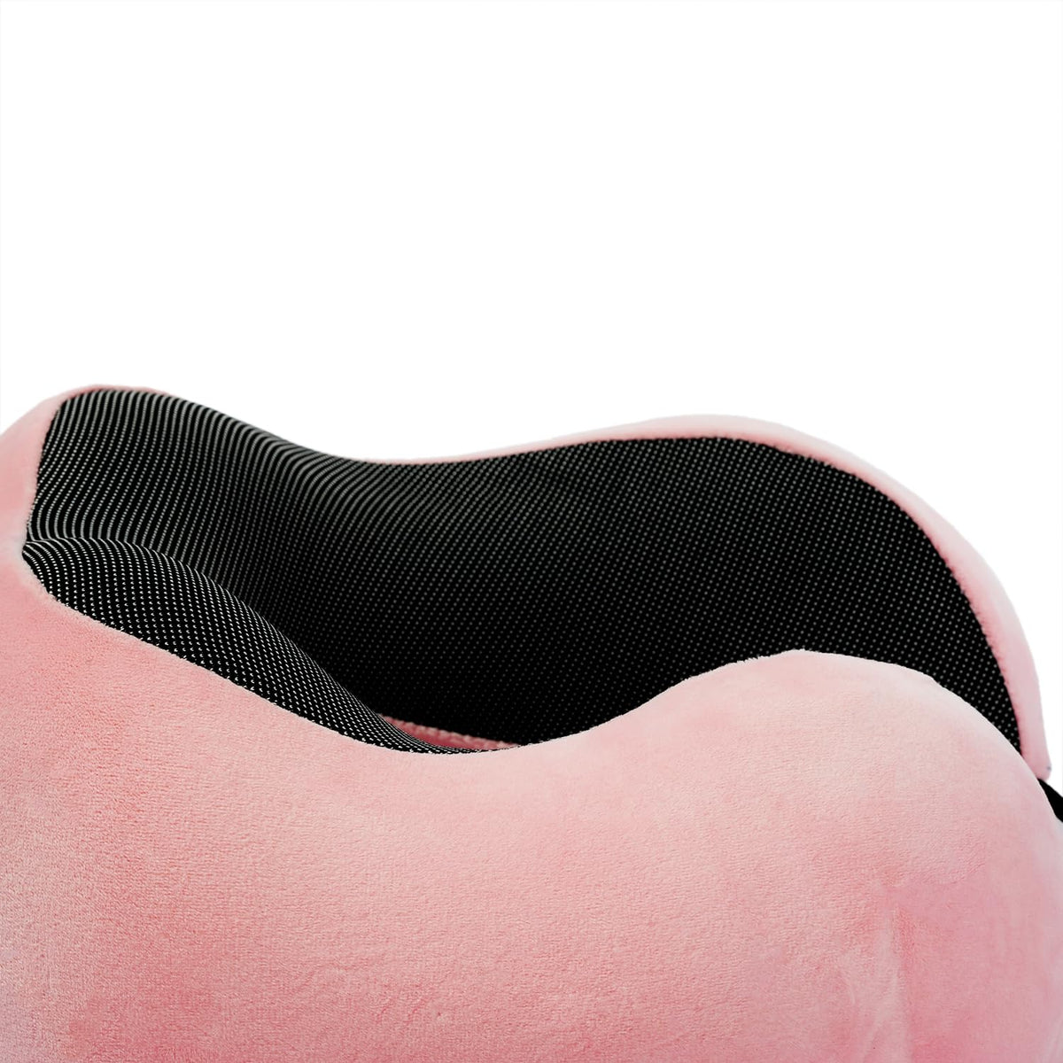 Memory Foam Travel Pillow, Neck Pillow with 360-Degree Head Support, Comfortable and Lightweight, Ideal for Sleeping on Airplane, Car, Train, Bus and Home Use, Comes with Storage Bag (Grey)