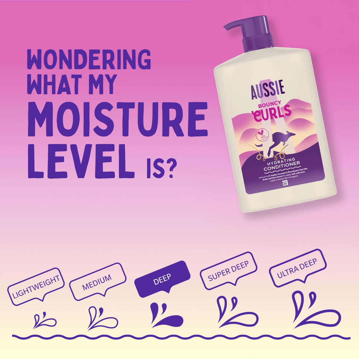 Aussie Miracle Moist Shampoo 1L Pump to Restore Brittle & Dry Hair