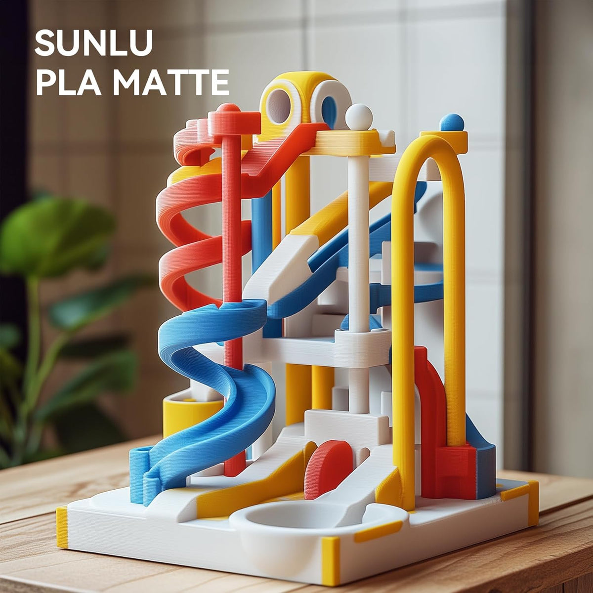SUNLU Matte PLA 3D Printer Filament 1.75mm, Matte Black 1KG