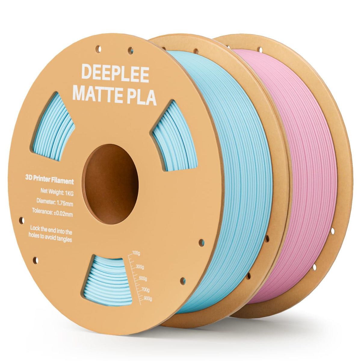 DEEPLEE Matte PLA Filament 1.75mm Matte White 1kg