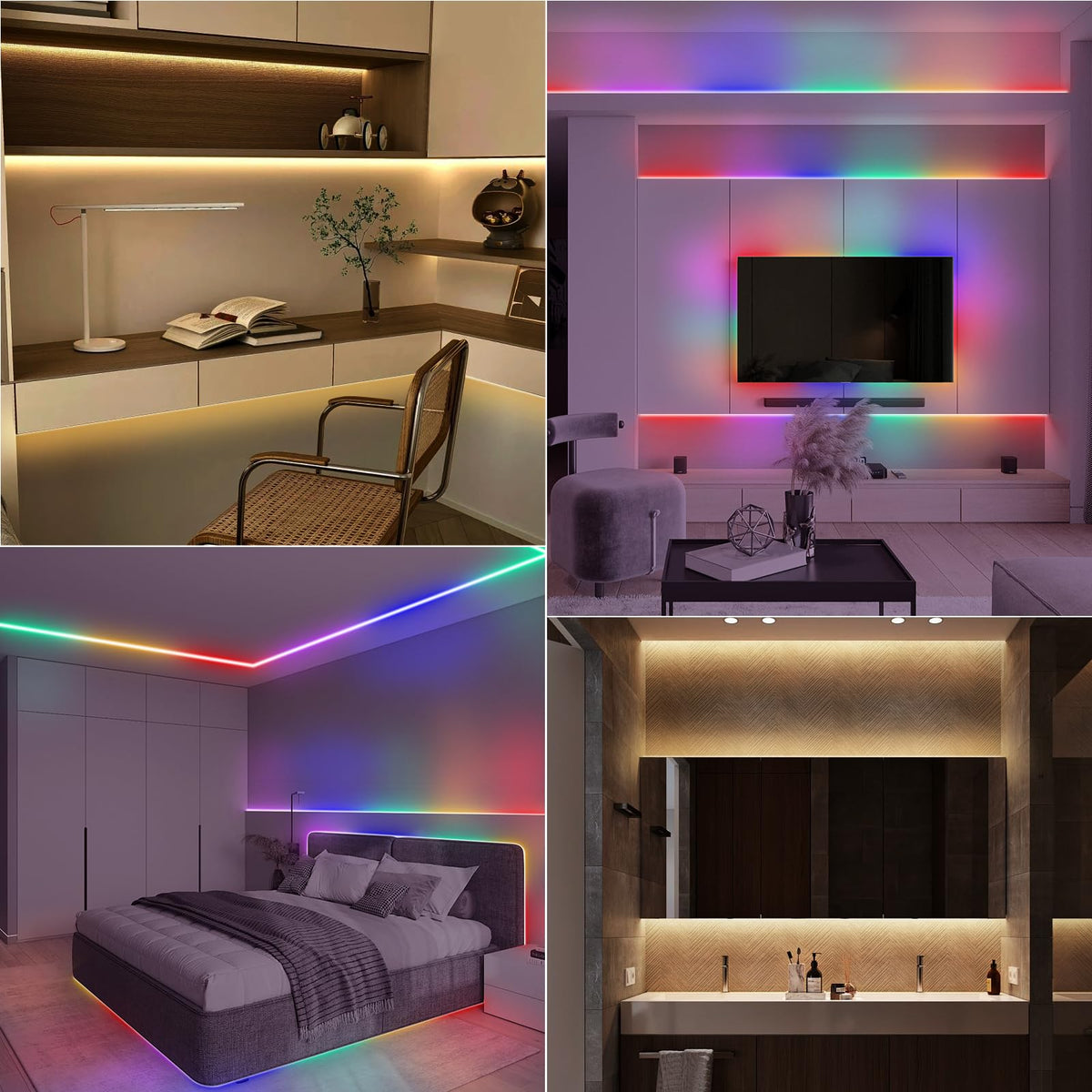 CCILAND 3M 90 LED Battery Strip Lights with Remote 8 Modes Timer