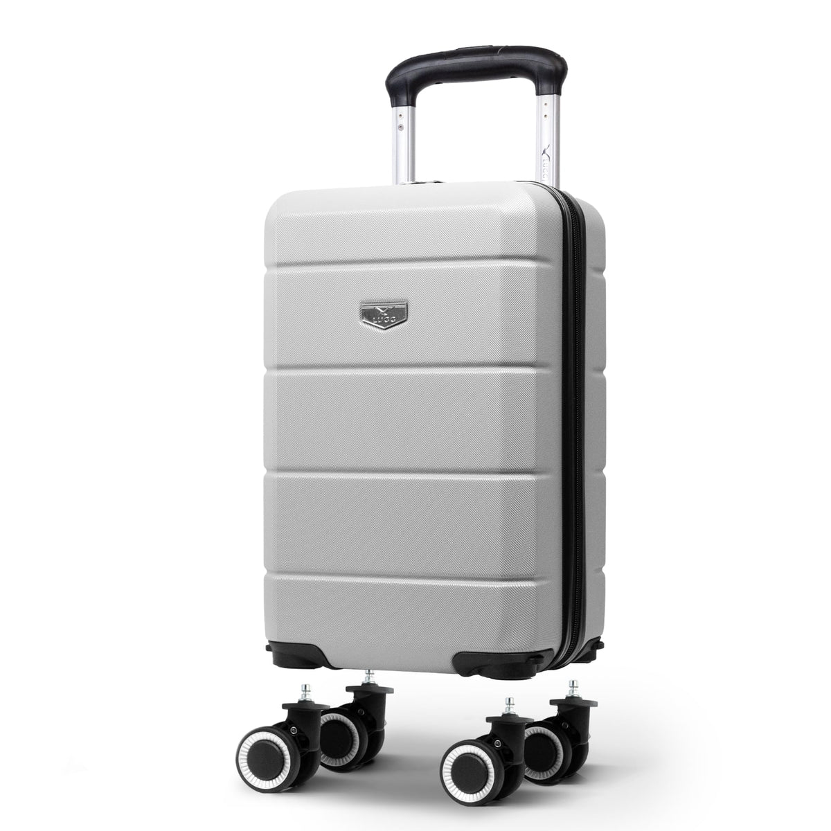 LUGG Jetset 40cm Suitcase 40x30x20cm, Ryanair Compatible Underseat Size, Hard Shell ABS, Spinner with Removable Wheels, Lightweight Travel Luggage, 1 Year Warranty