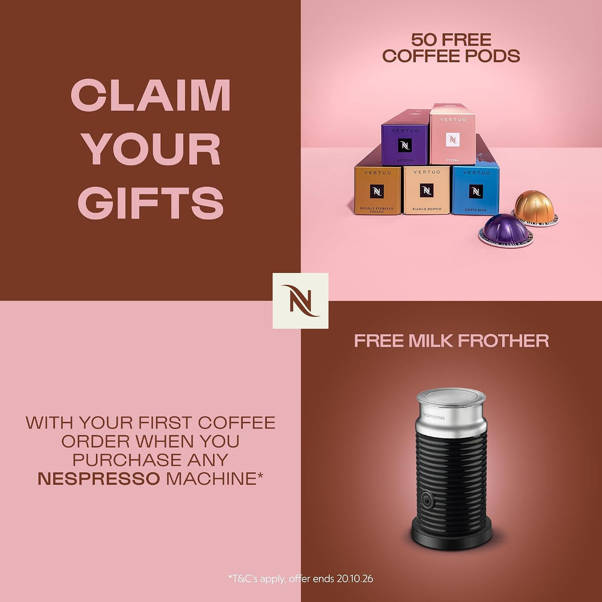 Nespresso Vertuo Coffee Pods, Pack of 30, 10 x Melozio, 10 x Stormio, 10 x Odacio capsules for Nespresso Machines. Make Espressos, Cappuccino and Lattes at home. Recyclable Pods.
