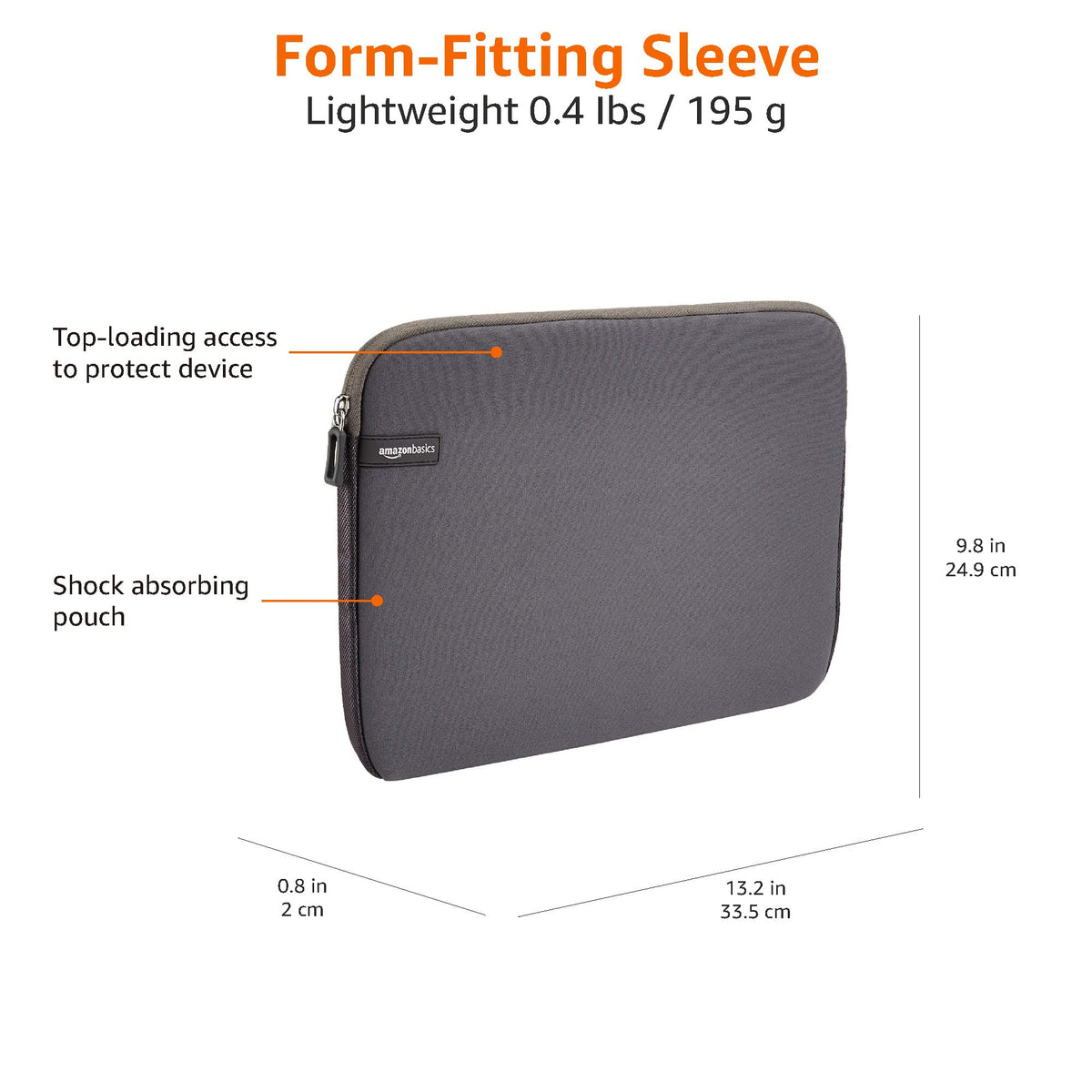 Amazon Basics 14 inch Laptop Sleeve Case - Black
