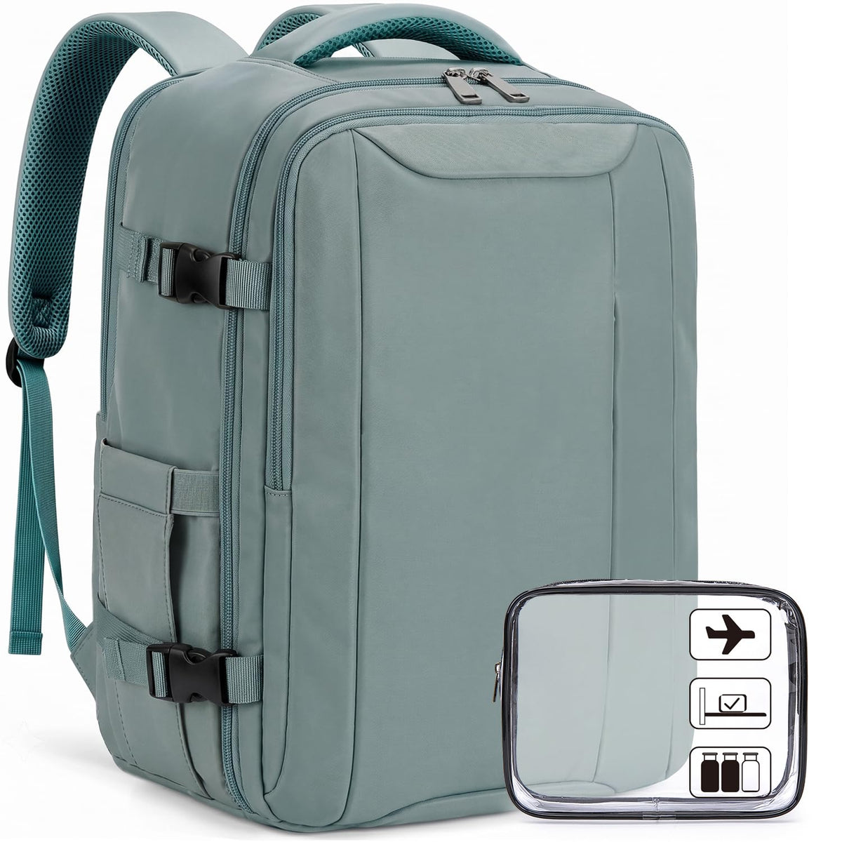 Xkdoai for Ryanair Cabin Bags 40x30x20,Backpack with TSA Approved Clear Bag