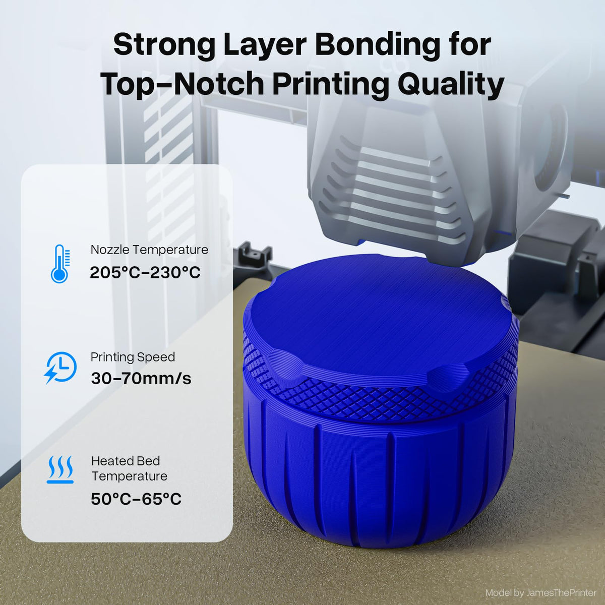 DEEPLEE PLA Plus 1.75mm Filament White 1kg