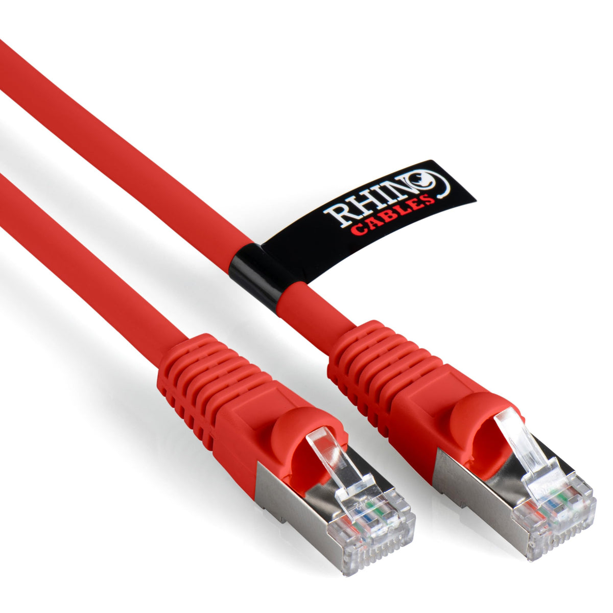 rhinocables CAT 6a Ethernet Cable | 10Gbps S/FT High-Speed & Large Bandwidth Data Transfer | Reliable LAN Network RJ45 Cable | Wi-Fi Broadband Cable for Seamless Gaming & Streaming (0.25m, Pink)