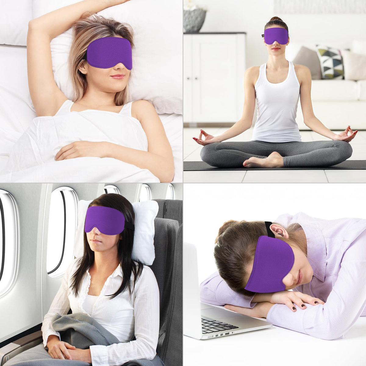 Gritin 100% Blackout Sleep Mask for Women & Men-Zero Eye Pressure Eye Mask