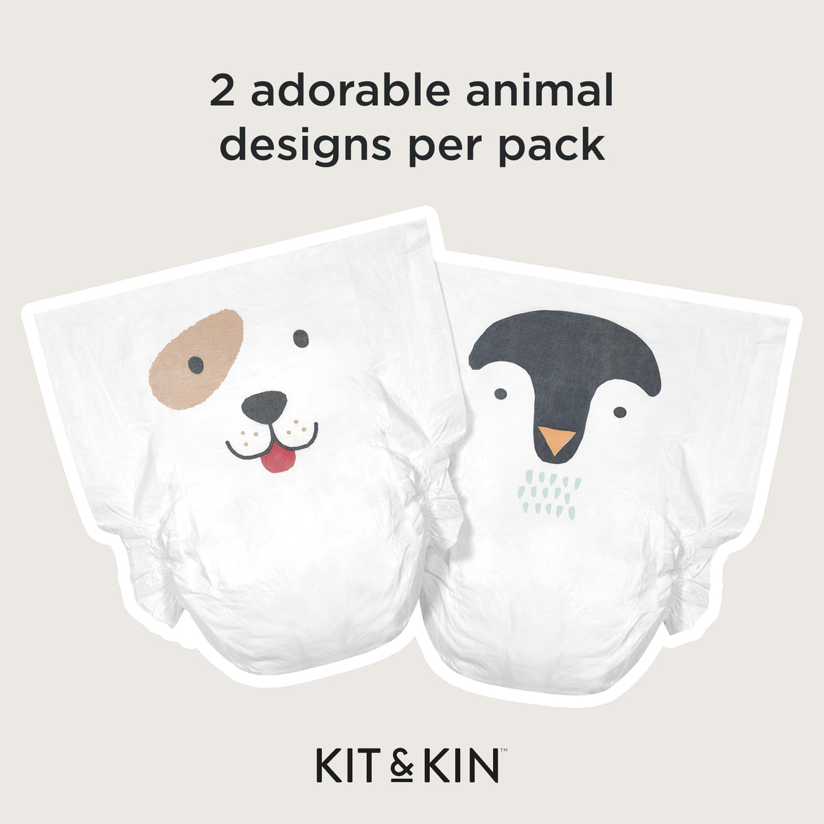 Kit & Kin Premium Baby Nappies Size 4 | 9-14 kgs / 20-31 lbs | Pack of 256 Nappies | Plant-Based Materials On Baby's Skin | Hypoallergenic | Superior up to 12 Hour Leak Protection