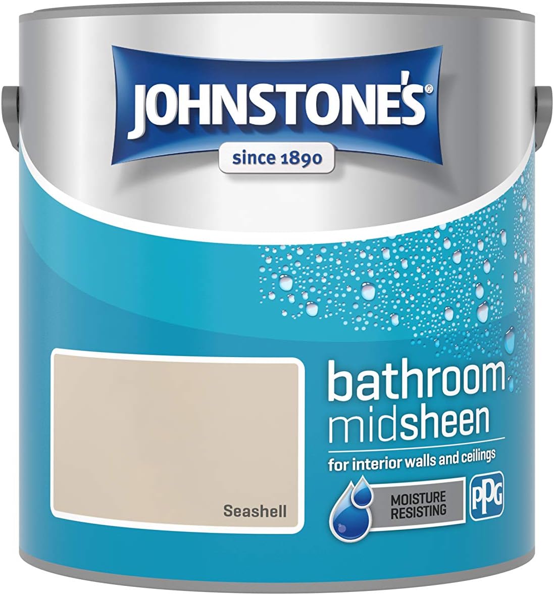 Johnstone's - Bathroom Wall & Ceiling Paint - Seashell - 2.5L