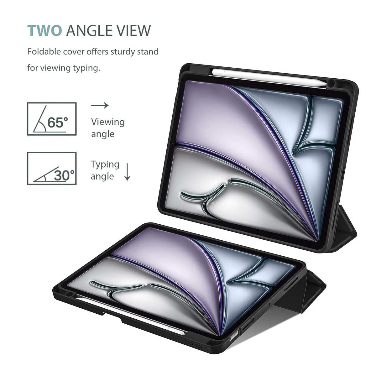 ProCase for iPad Air 11-inch Case M4/M3/M2, Air 5th/4th Gen 10.9,Navy