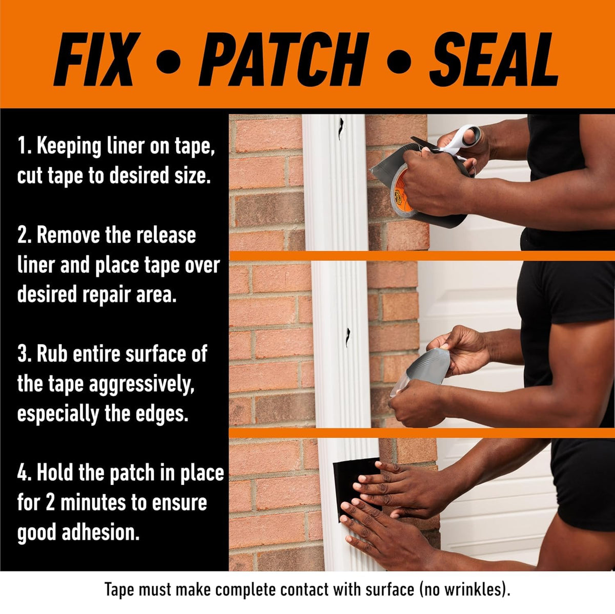 Gorilla Waterproof Patch & Seal Tape Black 3m