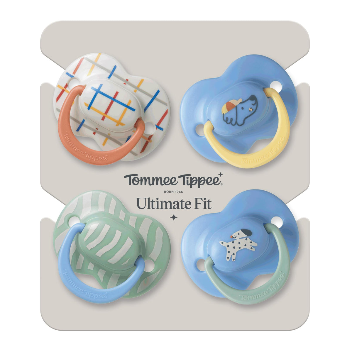 Tommee Tippee Ultimate Fit Orthodontic Dummy 6-18m Silicone Pack of 4