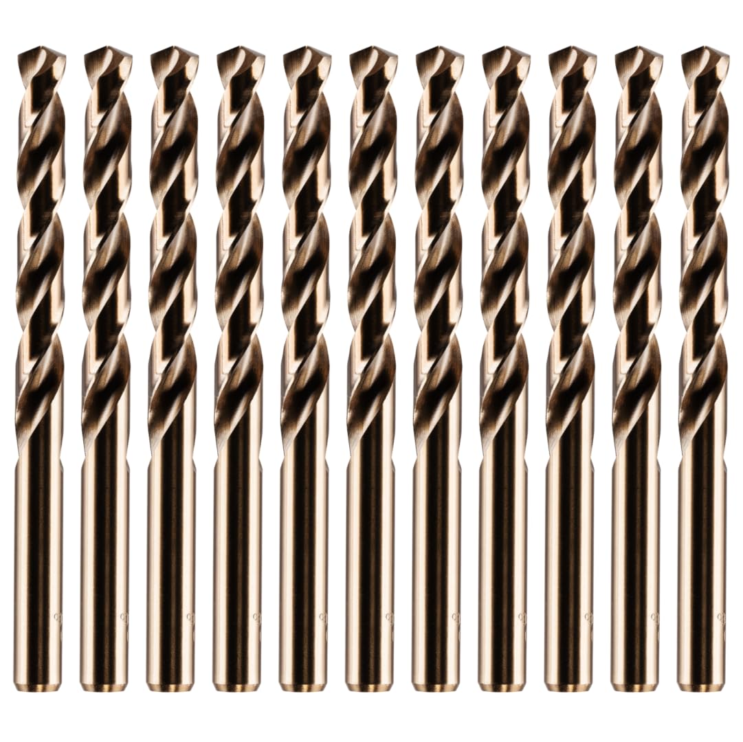 Rennie Tools - Box Of 10 x 1mm HSS Gold Cobalt Jobber Drill Bit Set