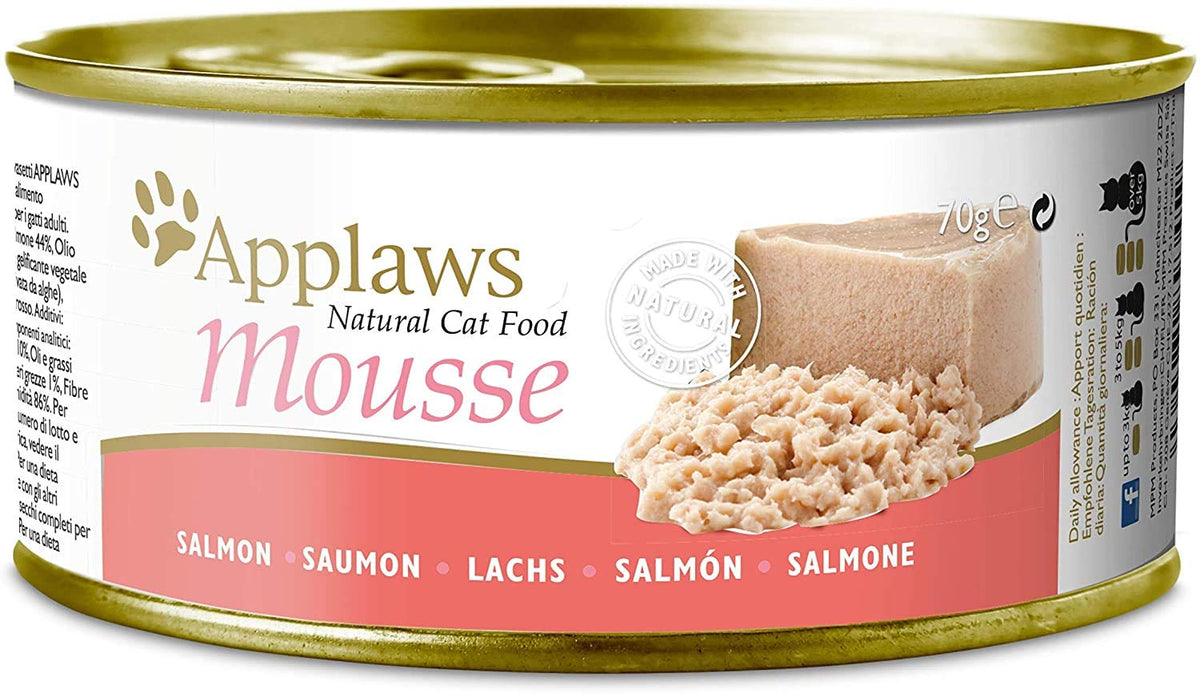 Applaws 100% Natural Wet Cat Food 24 x 70g Tuna Fillet Tins in Broth