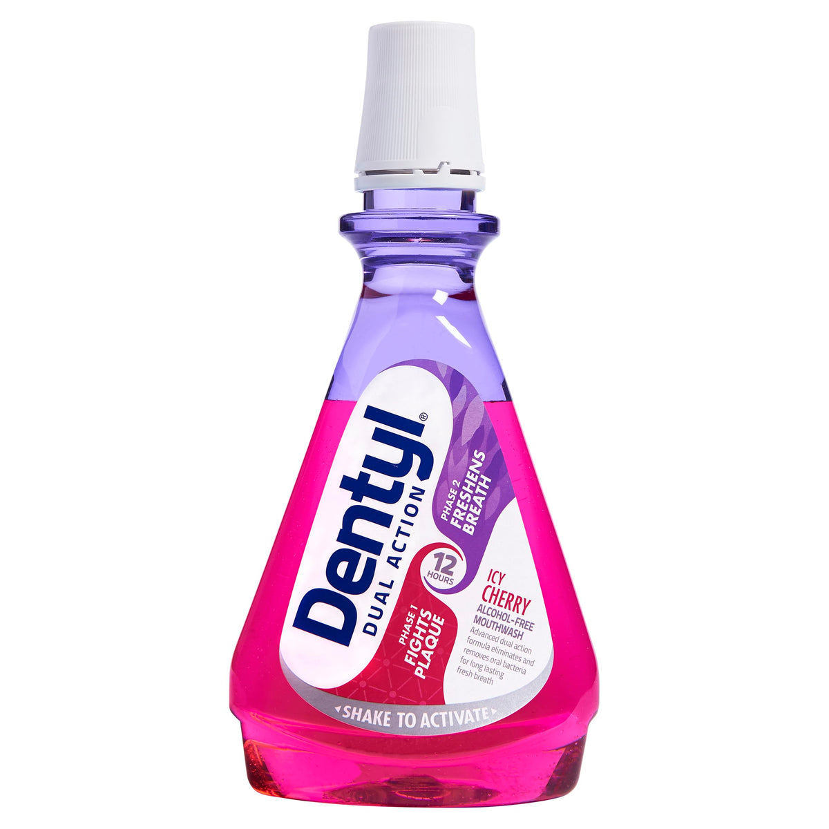 Dentyl Dual Action CPC Mouthwash, 12hrs Fresh Breath & Total Care, Alcohol Free, Fresh Clove, 500 ml