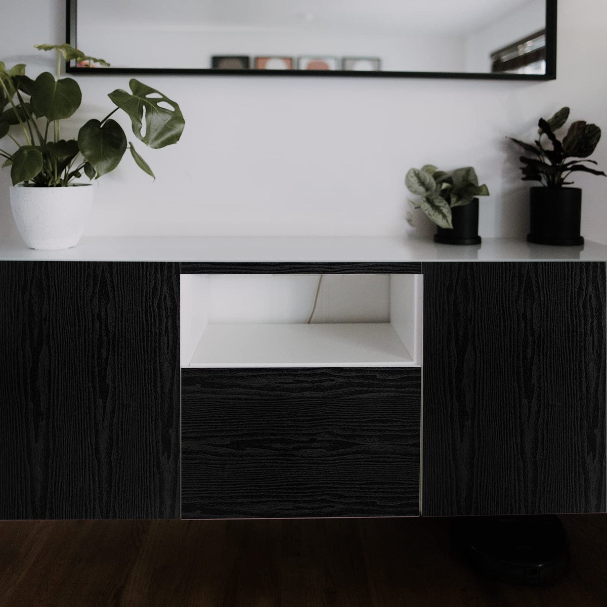 Abyssaly White Wood Effect Sticky Back Plastic for Furniture & Walls