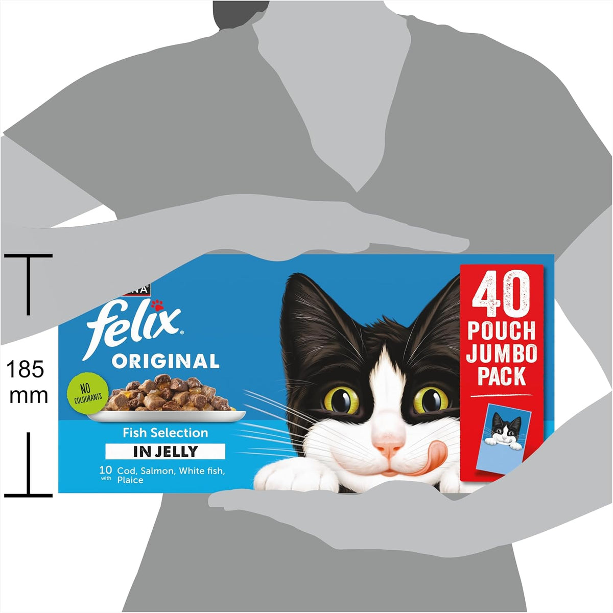 FELIX Original Fish Selection in Jelly Wet Cat Food 40x85g