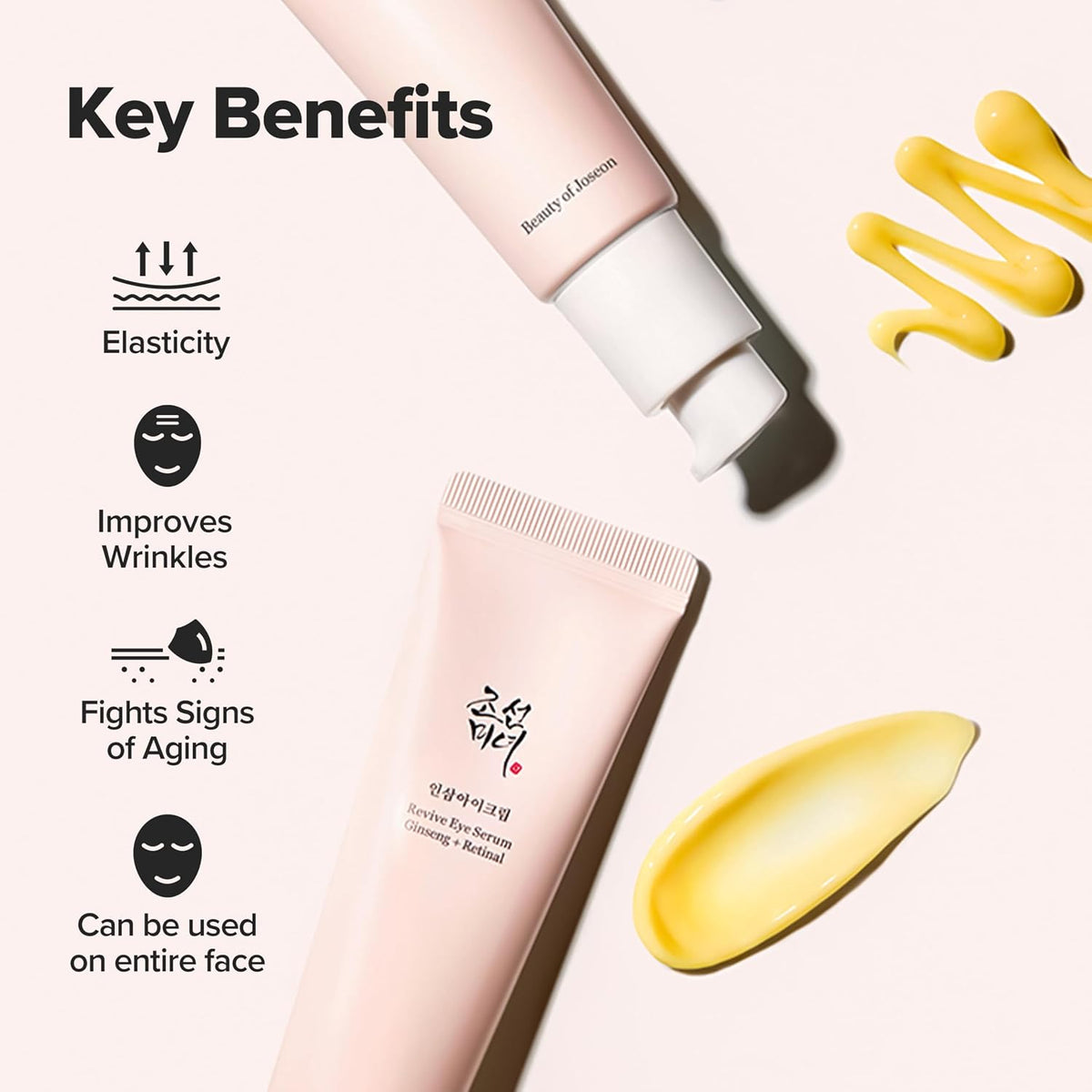 Beauty of Joseon Revive Eye Serum With Ginseng and Retinal | Daily Korean Skincare for Firmer Under Eyes, Visibly Lifting Korean Eye Cream, Targets Signs of Aging, 30ml, 1.01 fl.oz.