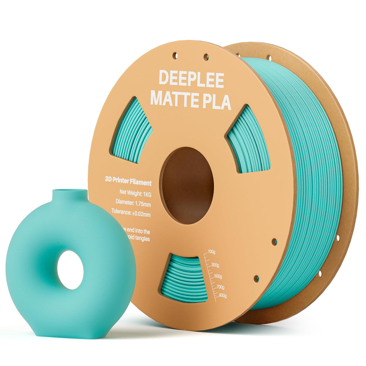 DEEPLEE Matte PLA Filament 1.75mm Matte White 1kg