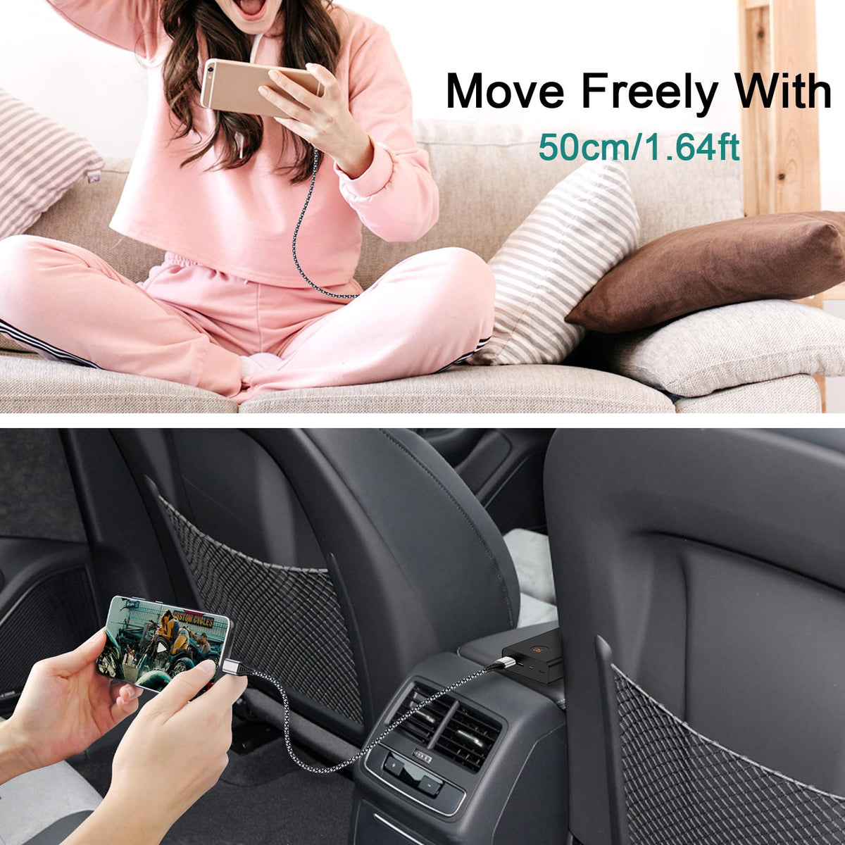 USB C Cable, 6FT/4Pack USB A to USB C Charge Lead Fast Charge Cord