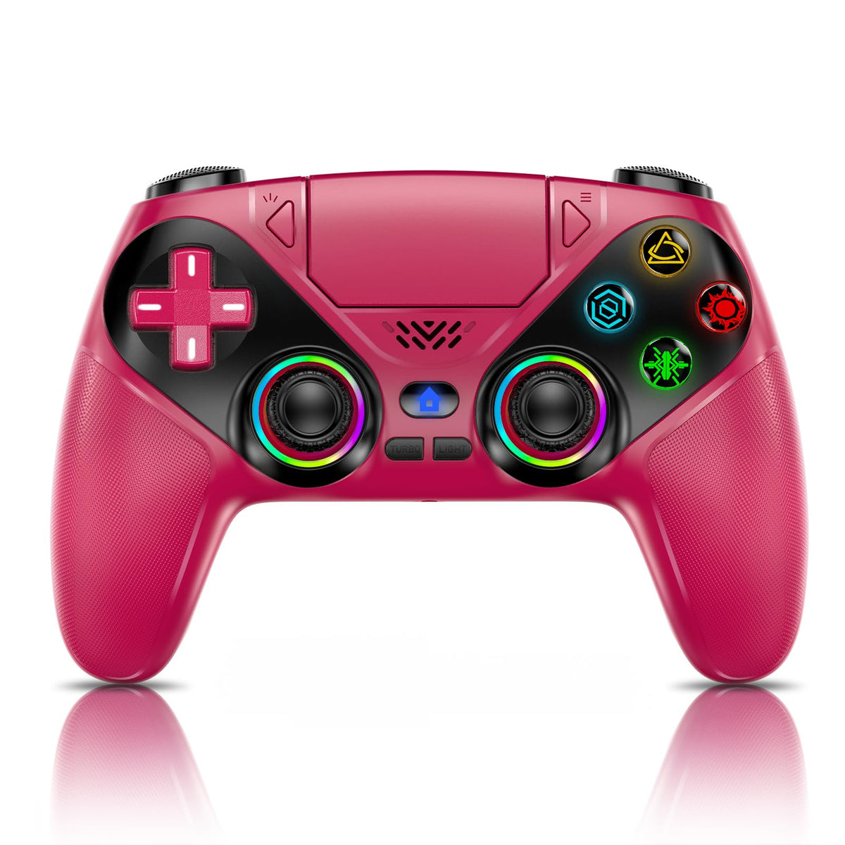 Nonbliep Wireless Controller for PS5/Slim/Pro/PC, Bluetooth Gamepad with Back Buttons, Speaker, Dual vibration, 6-Axis Sensor, Turbo, Macro, Touchpad and 3.5mm Audio Jack-Black