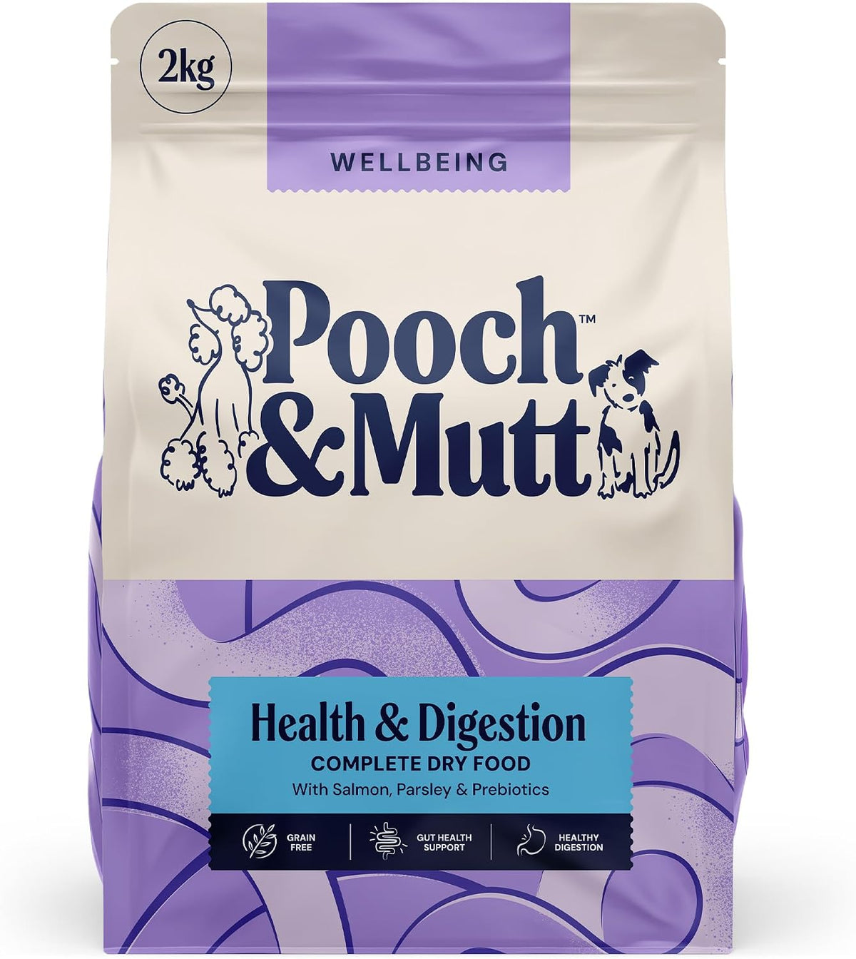 Pooch & Mutt - Health & Digestion Dry Dog Food, Salmon & Sweet Potato, 2kg